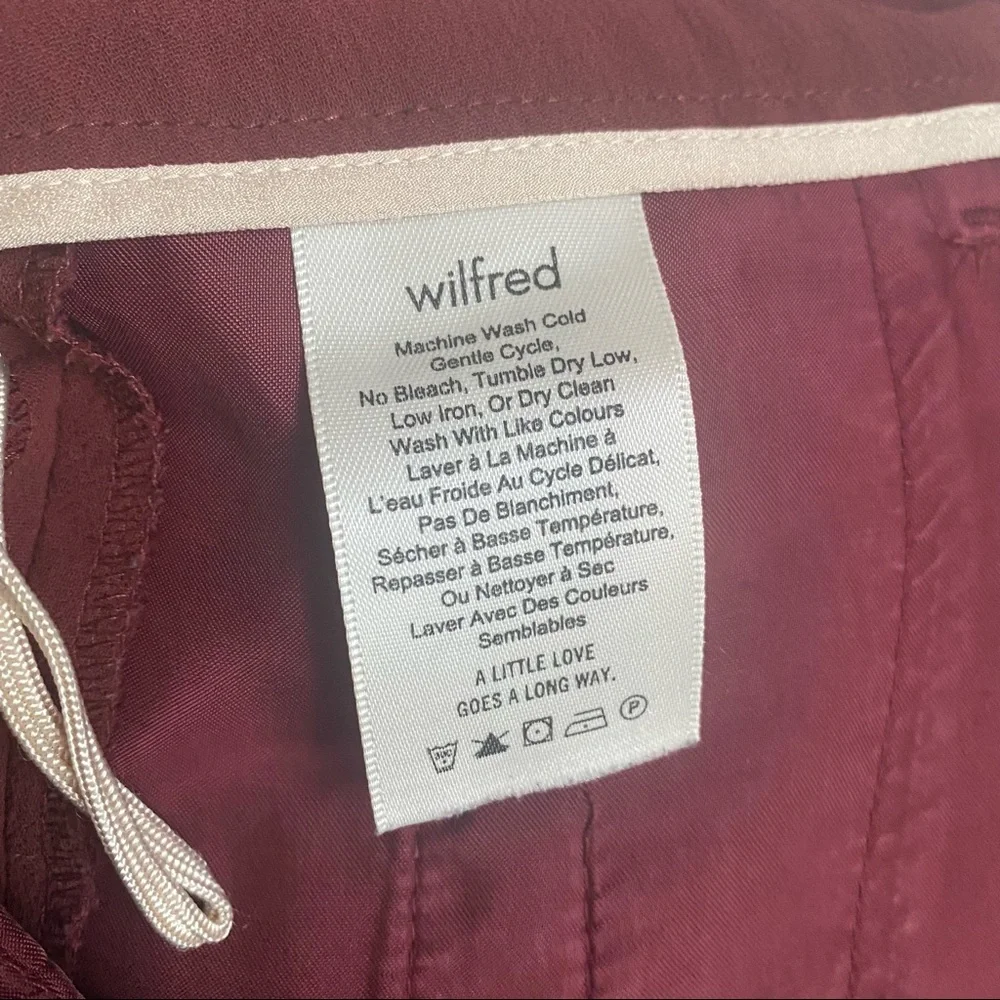 Wildfred Burgundy Tie-Front Pant - Picture 8 of 10
